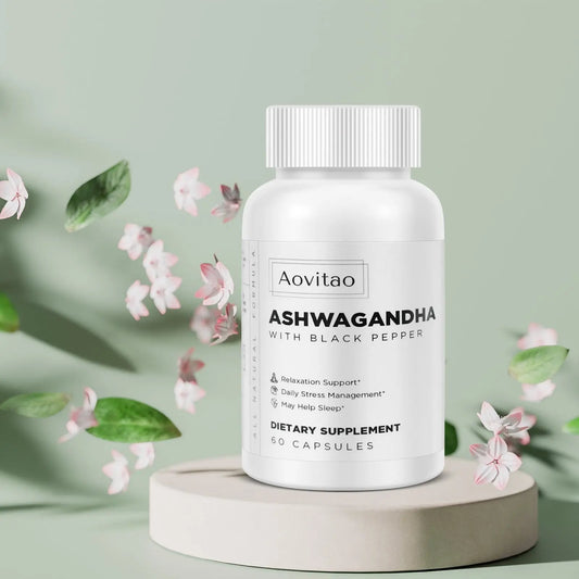 Ashwagandha Supplements Capsules Vegan Stress Relief Immune Support Supplement Balanced Energy Levels And Mood Organic - Health Is Wealth
