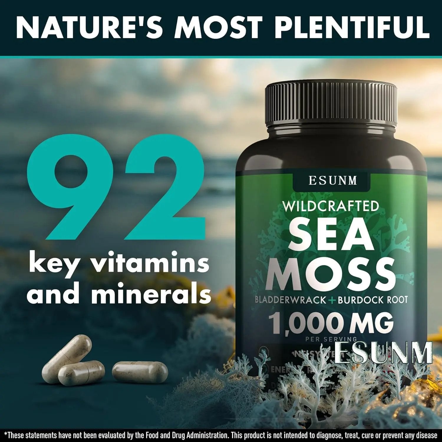 Sea moss Vitamin Capsules - Health Is Wealth